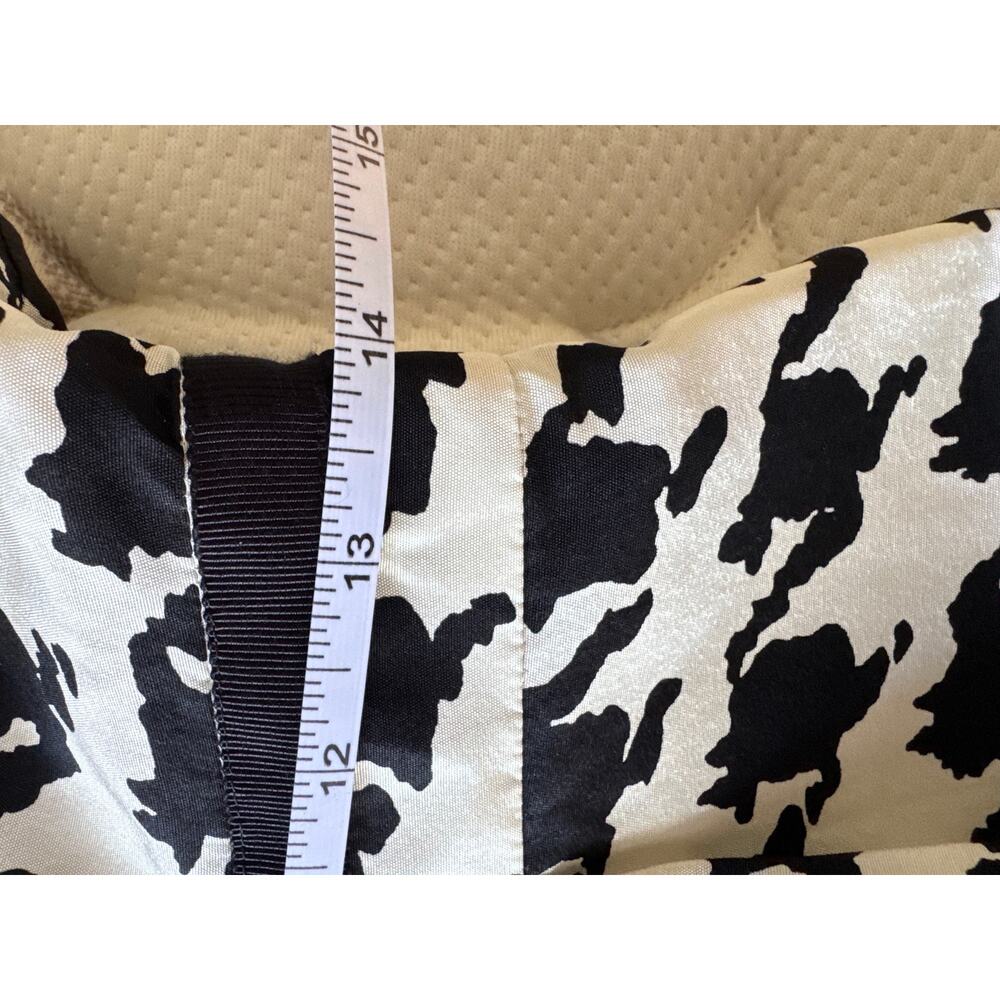 Kate Spade 100% Silk Abstract Houndstooth Sheath Dress Bow Waist Size 4 - Picture 9 of 10